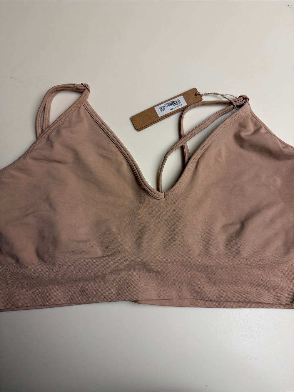 SKIMS Triangle Bralette in Clay 3X